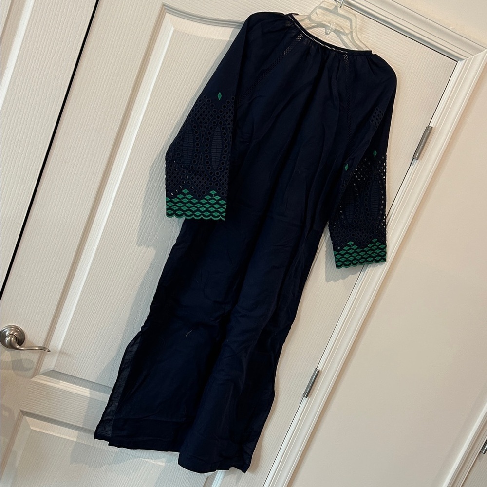 J. Crew Navy and Green Maxi Dress - Picture 4 of 4